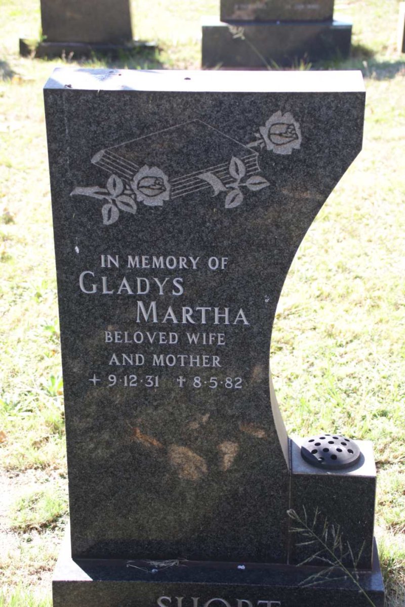 SHORT Gladys Martha 1931-1982