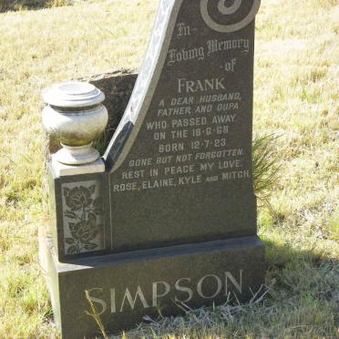 SIMPSON Frank 1923-1968