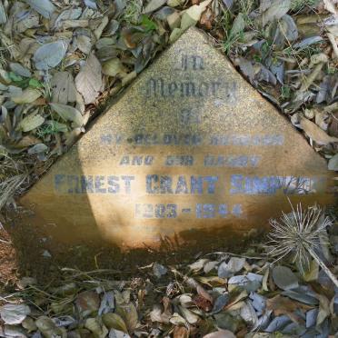 SIMPSON Ernest Grant 1903-1944