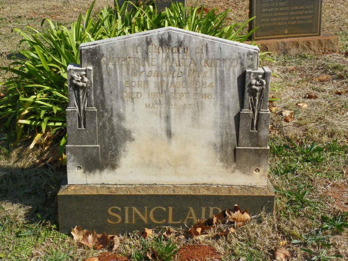 SINCLAIR Catherine Maria 1884-1946