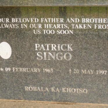 SINGO Patrick 1963-1997