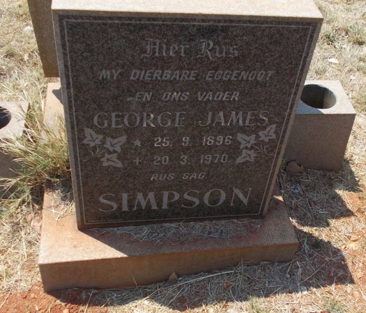 SIMPSON George James 1896-1970
