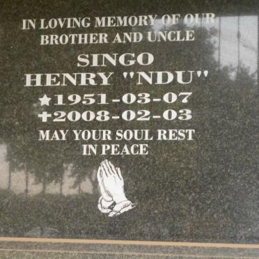 SINGO Henry 1951-2008