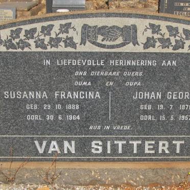 SITTERT Johan George, van 1878-1957 &amp; Susanna Francina 1888-1964