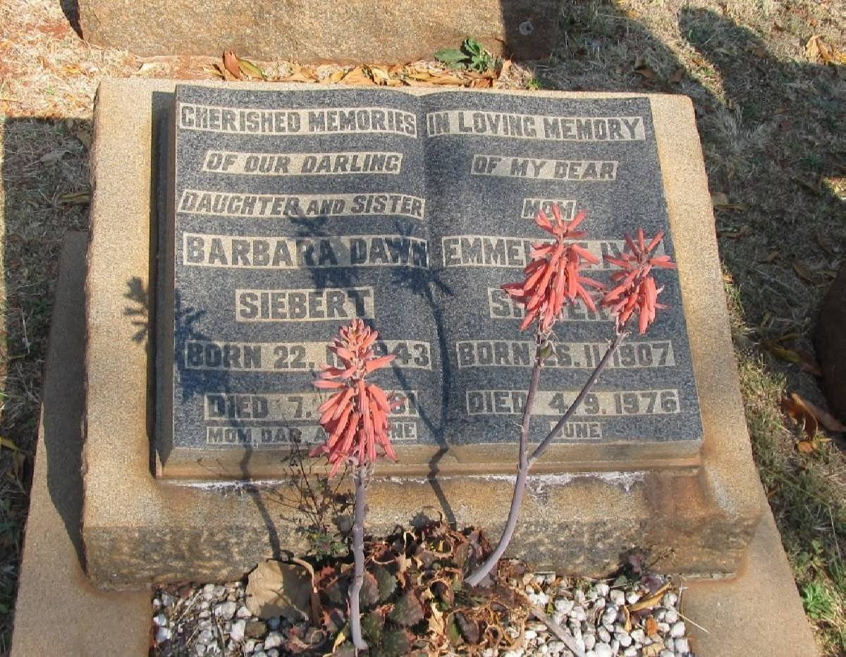 SIEBERT Emmeline Iv? 1907-1976 :: Barbara Dawn 1943-1961  