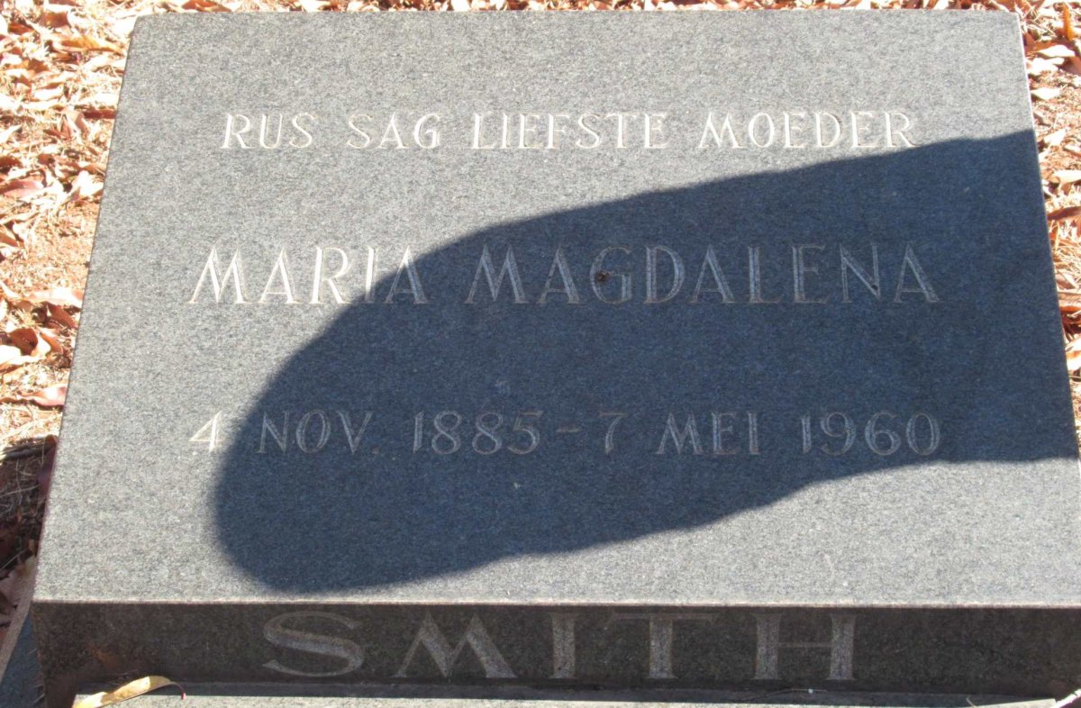 SMITH Maria Magdalena 1885-1960