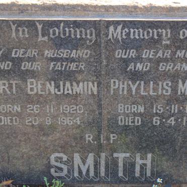 SMITH Gert Benjamin 1920-1964 &amp; Phyllis Mary 1926-1972