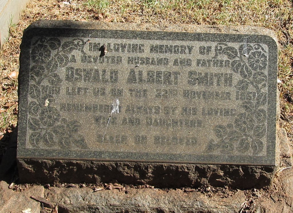 SMITH Oswald Albert -1951