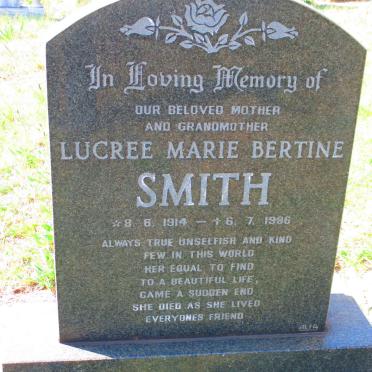 SMITH Lucree Marie Bertine 1914-1986