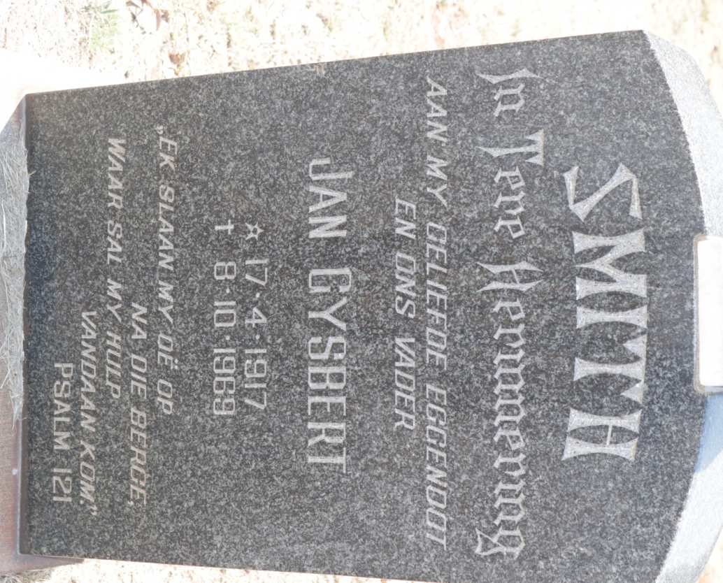 SMITH Jan Gysbert 1917-1969