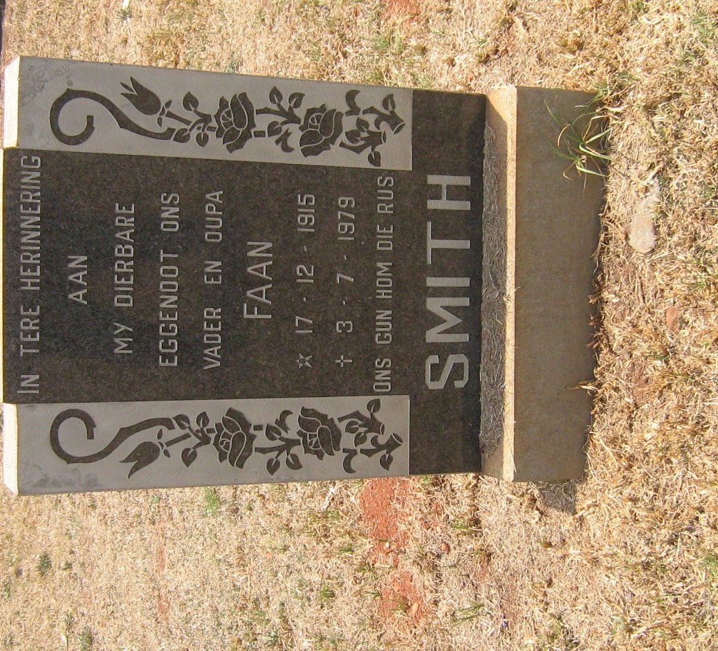 SMITH Faan 1915-1979