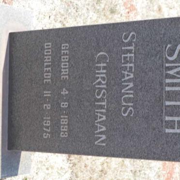 SMITH Stephanus Christiaan 1893-1975
