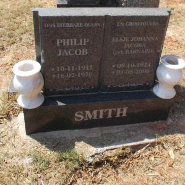 SMITH Philip Jacob 1915-1970 &amp; Elsje Johanna Jacoba BARNARD 1924-2006