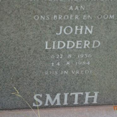SMITH John Lidderd 1956-1984