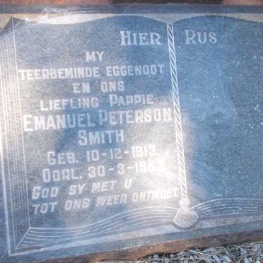 SMITH Emanuel Peterson 1913-1953