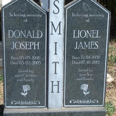 SMITH Donald Joseph 1946-2005 :: SMITH Lionel James 1950-2012