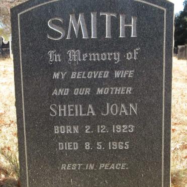 SMITH Sheila Joan 1923-1965