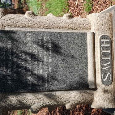 SMITH Anna nee V.D. MERWE 1922-1959