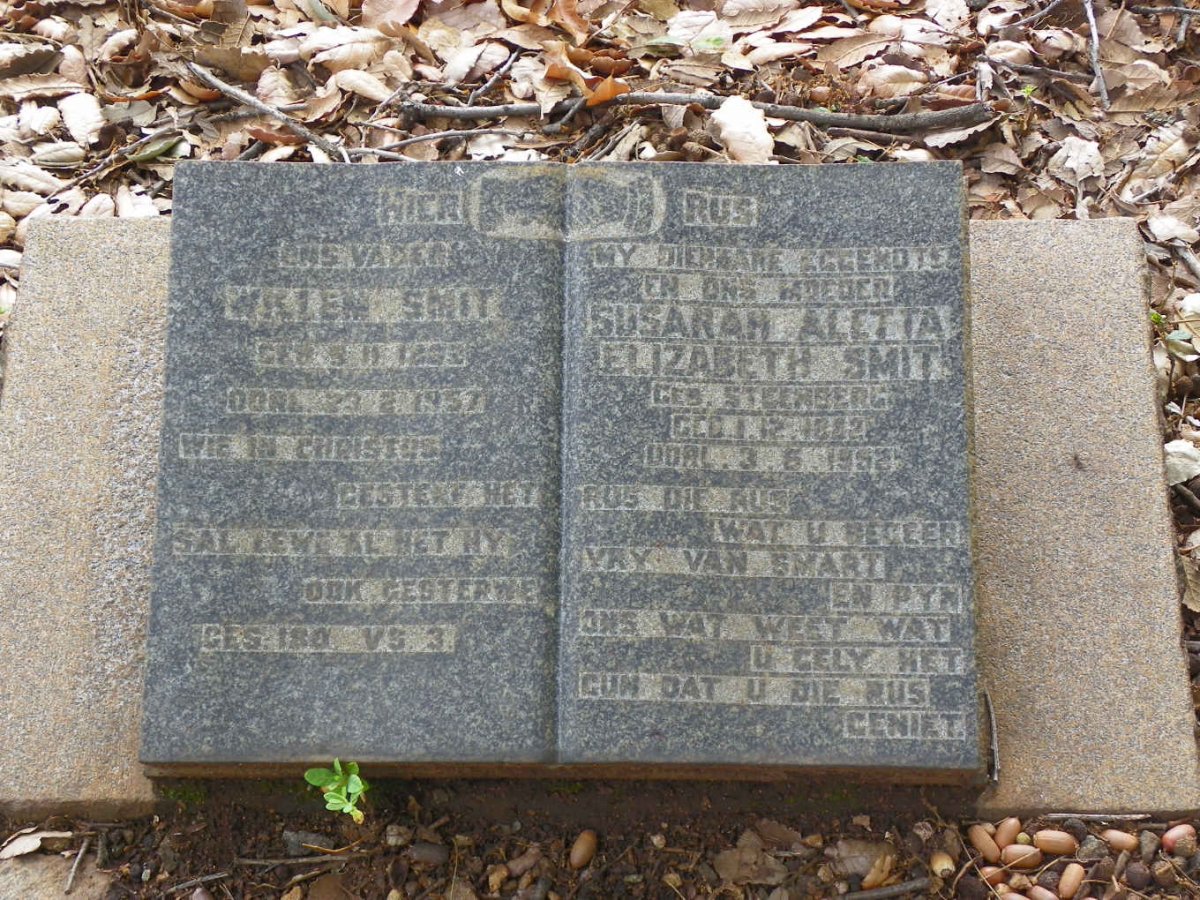 SMIT Willem 1882-1957 &amp; Susarah Aletta Elizabeth STEENBERG 1882-1952