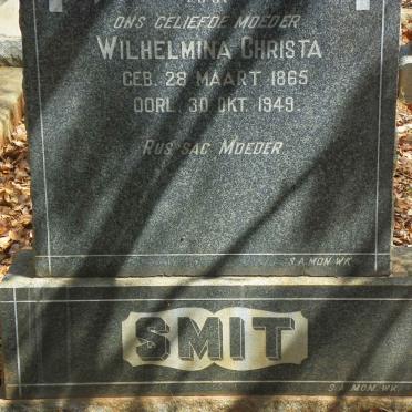 SMIT Wilhelmina Christa 1865-1949