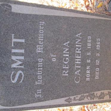 SMIT Regina Catherina 1869-1965