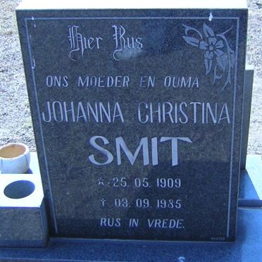SMIT Johanna Christina 1909-1985