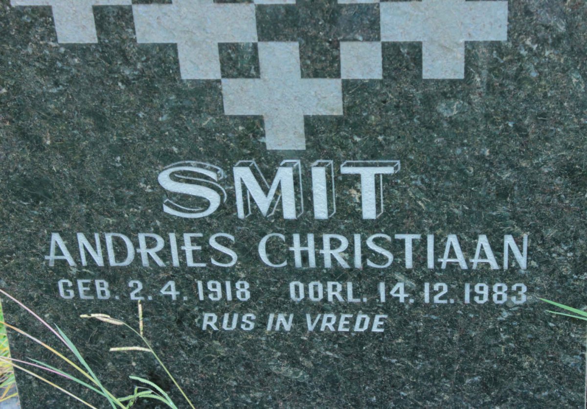 SMIT Andries Christiaan 1918-1983
