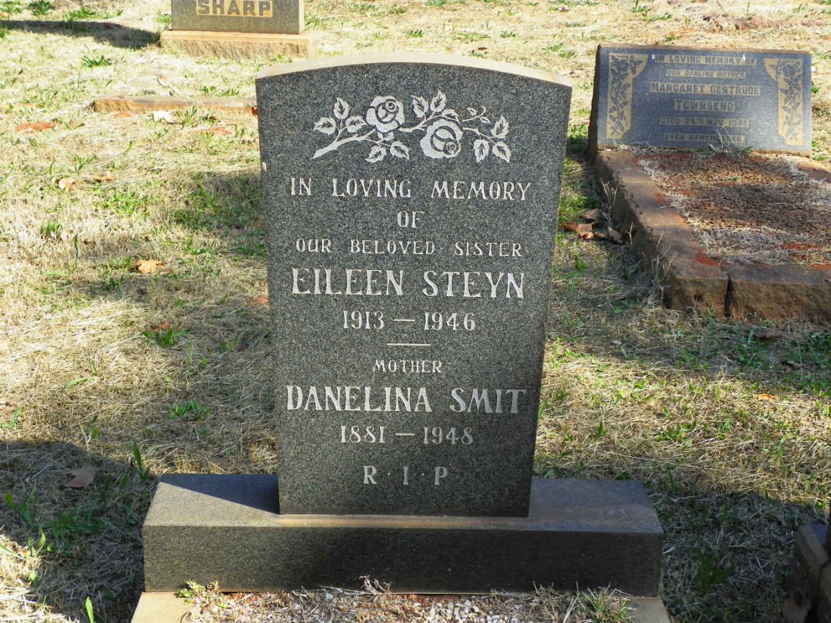 SMIT Danelina 1881-1948 :: STEYN Eileen 1913-1946