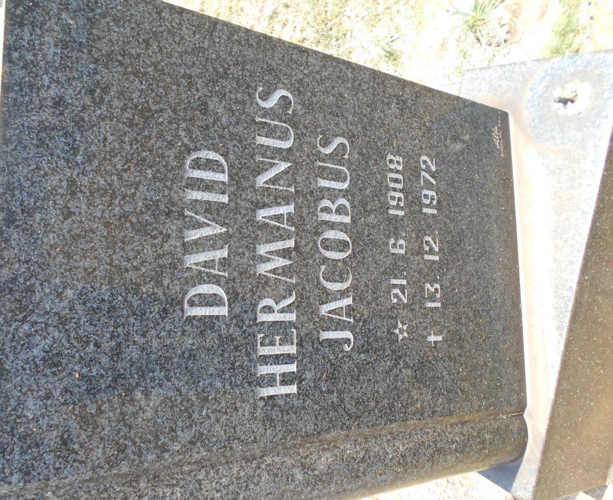 SNYMAN David Hermanus Jacobus 1908-1972