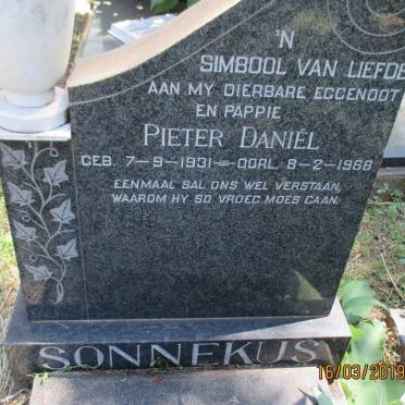 SONNEKUS Pieter Daniël 1931-1968
