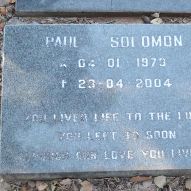 SOLOMON Paul 1973-2004