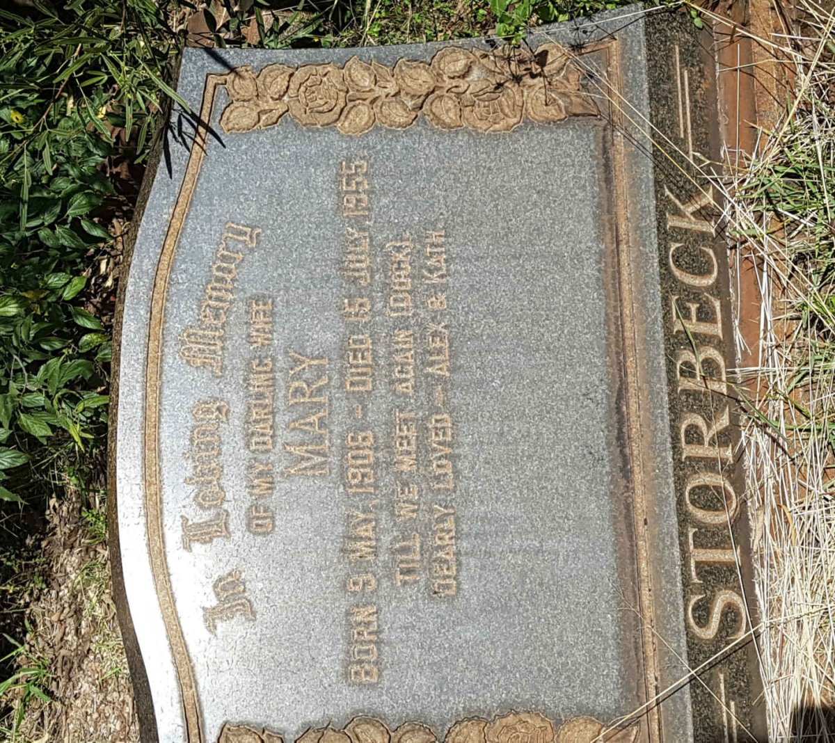 STORBECK Mary 1906-1955