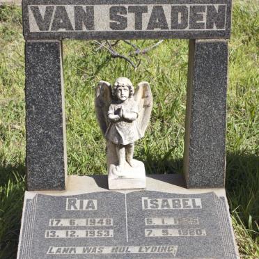 STADEN Isabel, van 1925-1980 :: VAN STADEN Ria 1948-1953