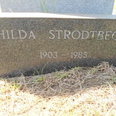 STRODTBECK Hilda 1903-1985