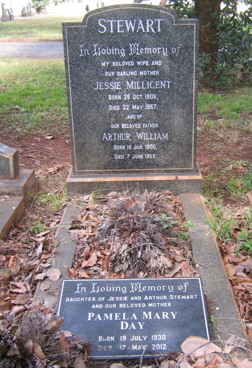 STEWART Arthur William 1900-1959 &amp; Jessie Millicent 1906-1957 :: DAY Pamela Mary 1930-2012