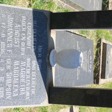 STORBECK August Johannes F. 1895-1979 &amp; Magrietha Magdalena SIMPSON 1901-2002
