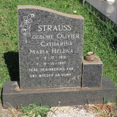STRAUSS Catharina Maria Helena nee OLIVIER 1916-1987