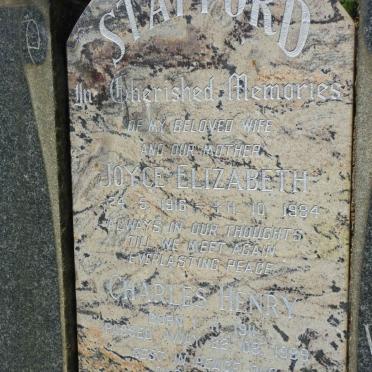 STAFFORD Charles Henry 1911-1989 &amp; Joyce Elizabeth 1916-1984