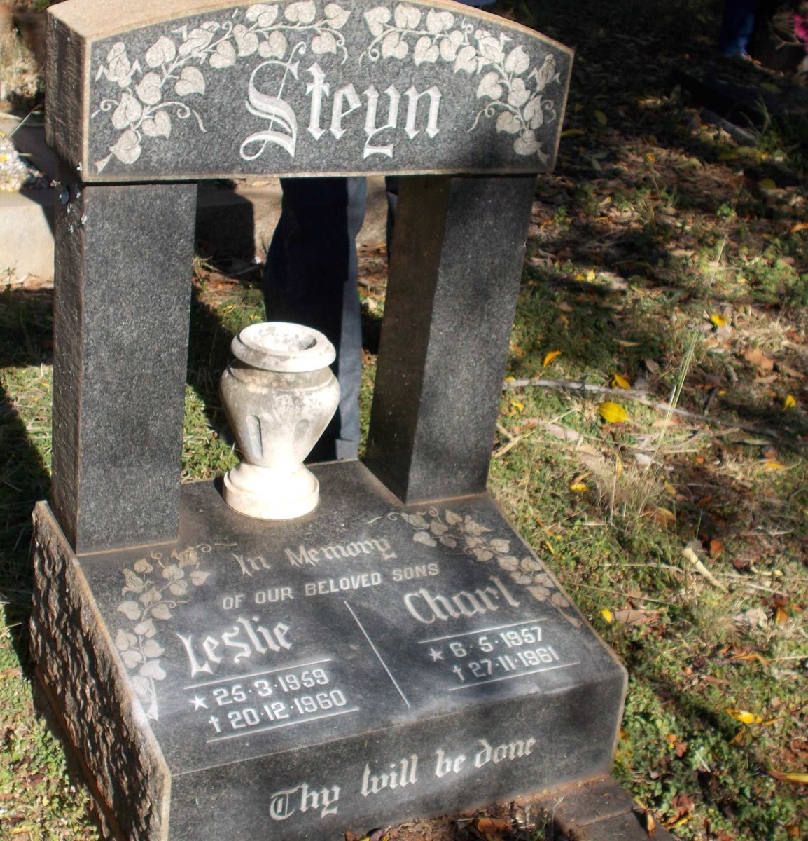 STEYN Charl 1957-1961 :: STEYN Leslie 1959-1960