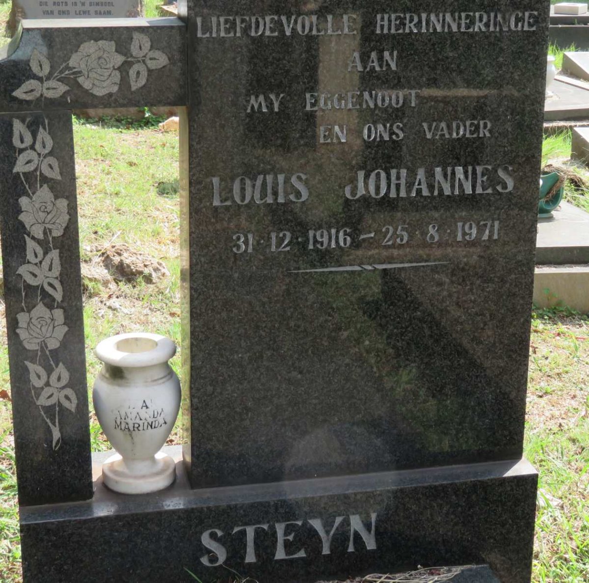 STEYN Louis Johannes 1916-1971