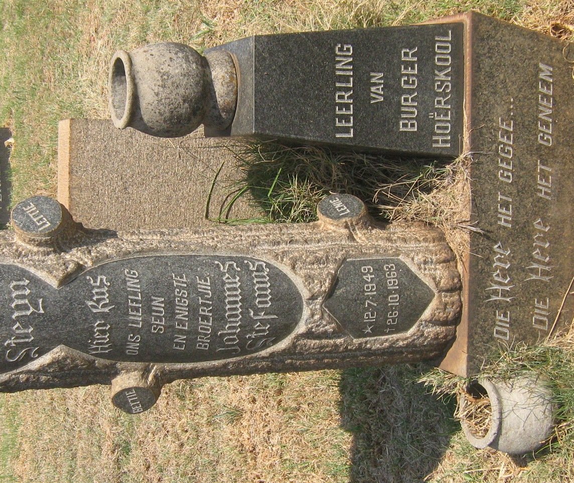 STEYN Johannes Stefanus 1949-1963