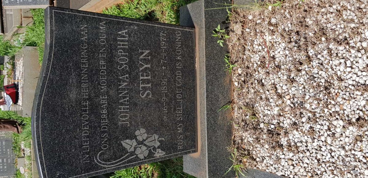 STEYN Johanna Sophia 1891-1977