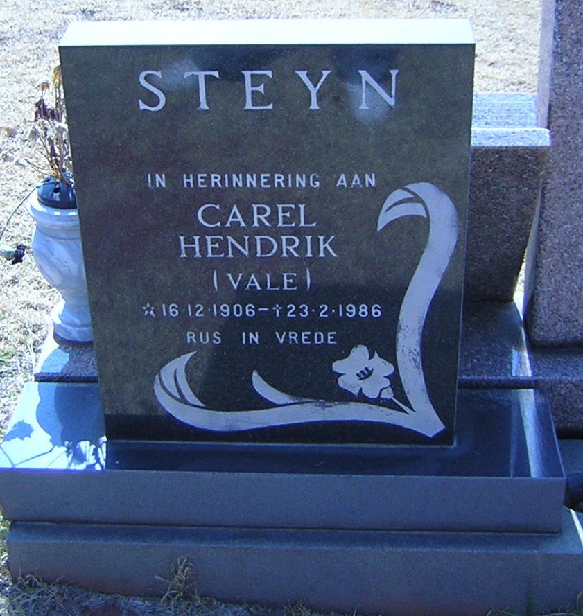 STEYN Carel Hendrik 1906-1986