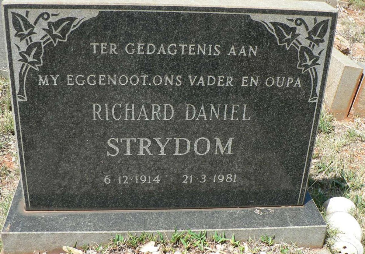 STRYDOM Richard Daniel 1914-1981