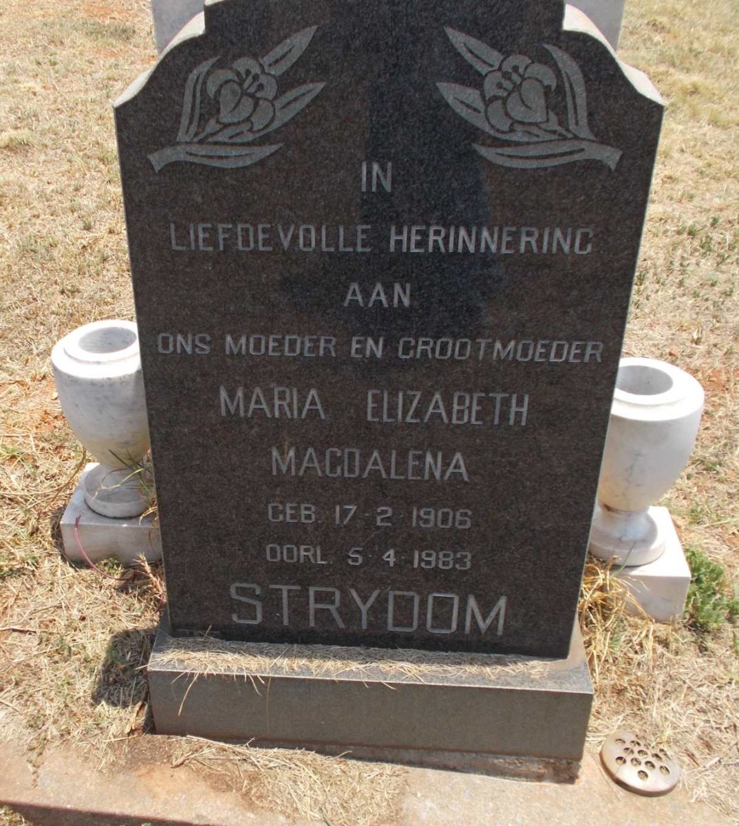 STRYDOM Maria Elizabeth Magdalena 1906-1983