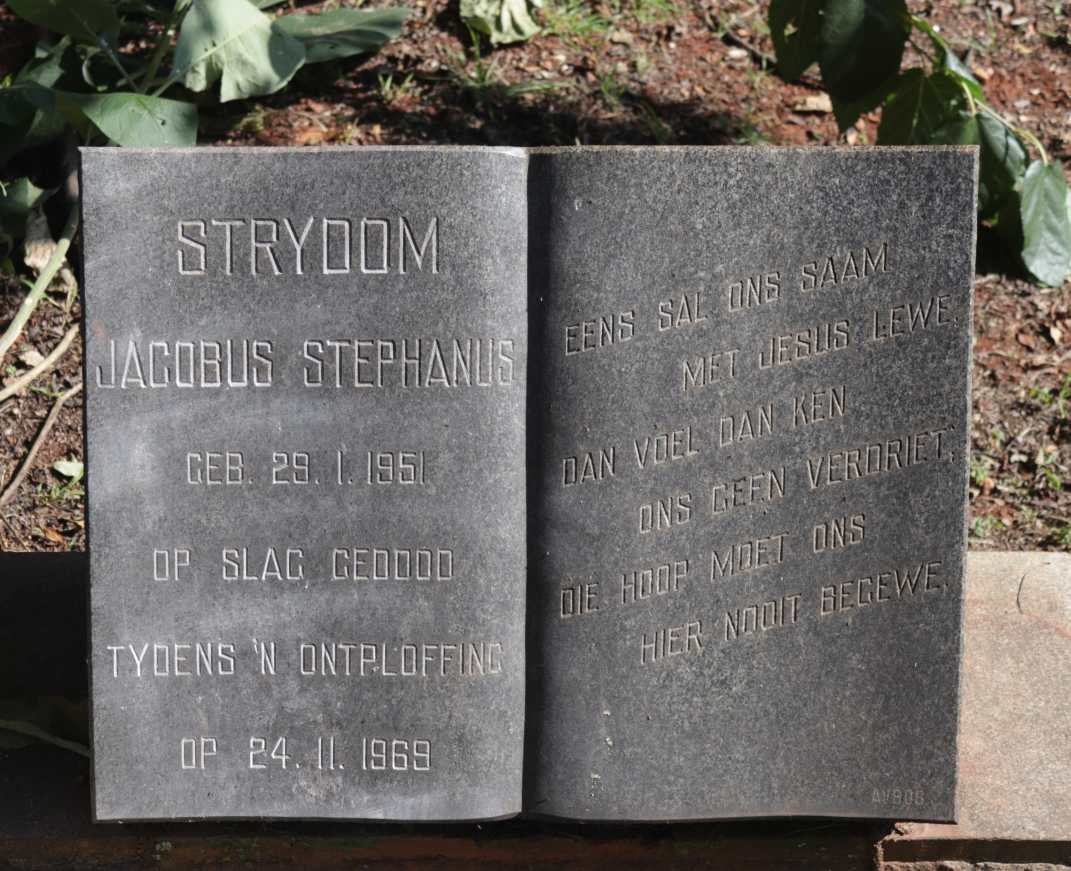 STRYDOM Jacobus Stephanus 1951-1969