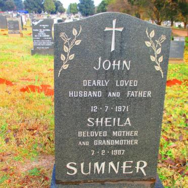 SUMNER John -1971 &amp; Sheila -1987