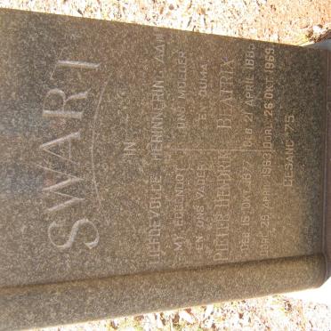SWART Pieter Hendrik 1877-1963 &amp; Beatrix 1885-1969