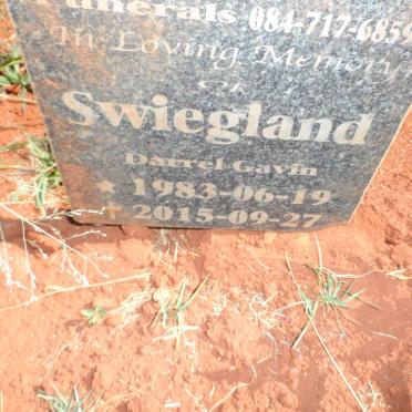 SWIEGLAND Darrel Gavin 1983-2015