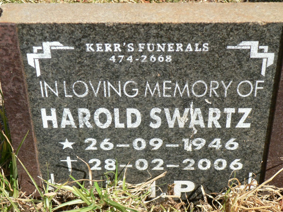SWARTZ Harold 1946-2006